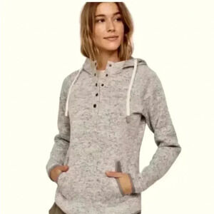 Thread & Supply Hoodie Snap Closure Sweatshirt Sweater